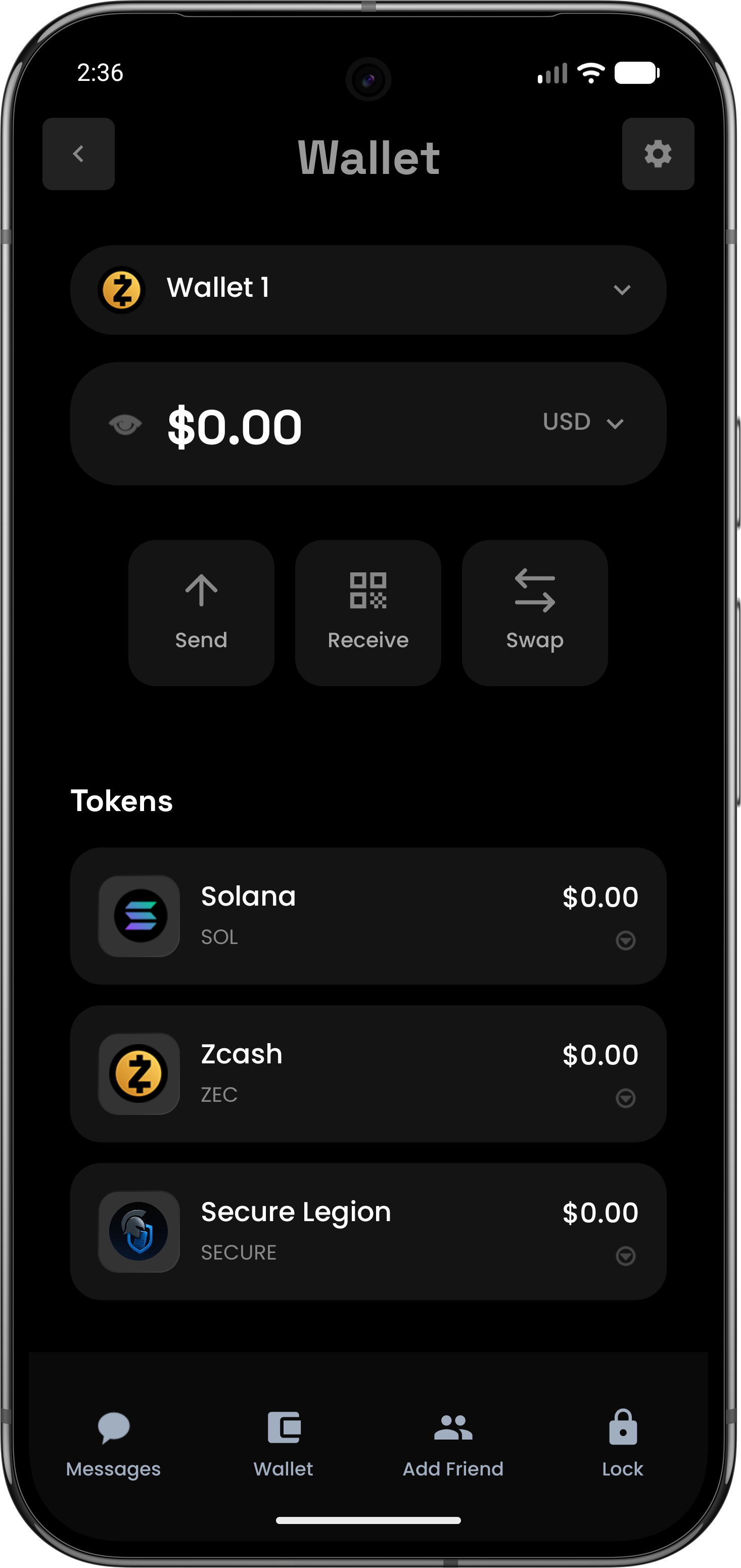Secure Legion App Screen 3